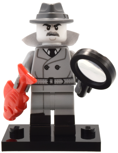 LEGO® Collectible Minifigure Series 25 – col25-1 Film Noir Detective  set w/Stand & Acces Complete Set