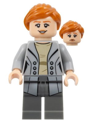 LEGO® Minifigure Jurassic World col331 Claire Dearing Light Bluish Gray Jacket