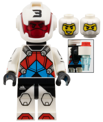 Preowned LEGO® Minifigure – col451 Jetpack Racer, Series 27