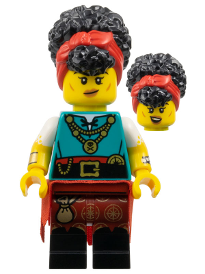 Preowned LEGO® Minifigure – col458 Pirate Quartermaster, Series 27