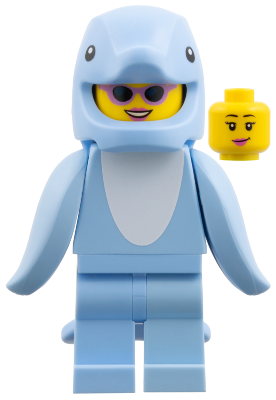 LEGO® Minifigure CMF/Animals Series 28 col469 Dolphin Fan (Minifig Only)