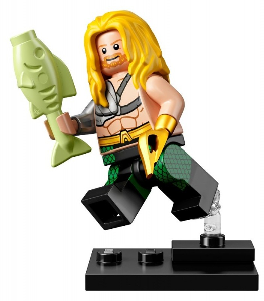 LEGO® Minifigure colsh-3 Aquaman DC Super Heroes Complete set w/Stand & Acces