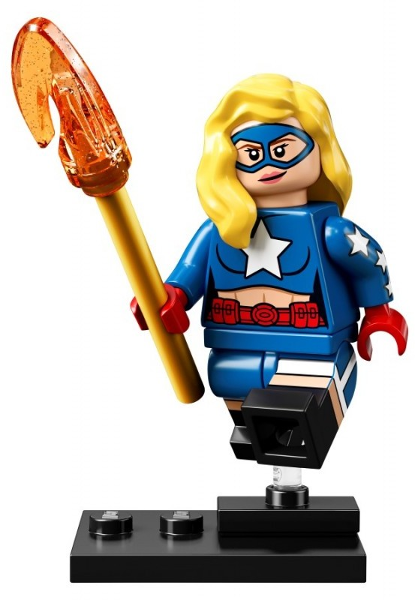 LEGO® Minifigure colsh-4 Stargirl DC Super Heroes Complete set w/Stand & Acces