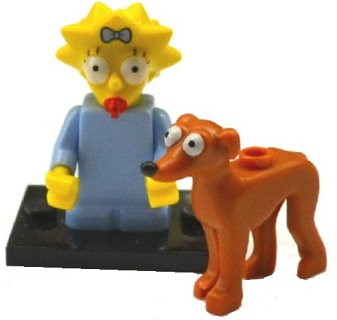 LEGO® Minifigure colsim2-4 Maggie and Santas Little Helper Simpsons Series 2 Full Set