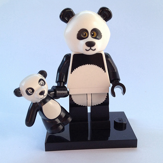 LEGO® Minifigure coltlm-15 Panda Guy The LEGO Movie Complete set w/Stand & Acces