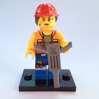 LEGO® Minifigure coltlm-9 Gail the Construction Worker The LEGO Movie Full Set