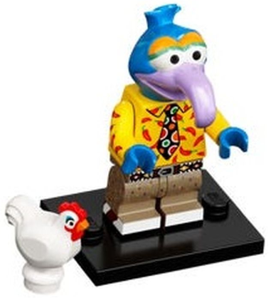 LEGO® Minifigure coltm-4 Gonzo The Muppets Complete set w/Stand & Acces