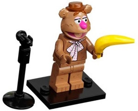 LEGO® Minifigure coltm-7 Fozzie Bear The Muppets Complete set w/Stand & Acces