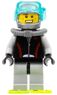 Preowned LEGO® Minifigure – Town cty0257 Diver Wide Grin