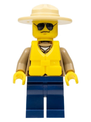 Preowned LEGO® Minifigure – Town cty0306 Forest Police Dark Tan Shirt w/Pockets Dark Blue L