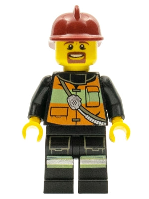 Preowned LEGO® Minifigure – Town cty0342 Fire Reflective Stripe Vest w/Pockets and Shoulder