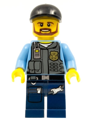 Preowned LEGO® Minifigure – Town cty0360 Police LEGO® City Undercover Elite Police Officer