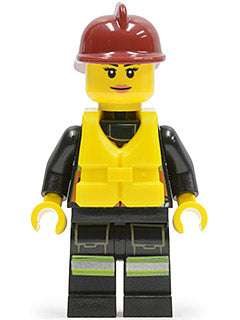 Preowned LEGO® Minifigure – Town cty0538 Fire Reflective Stripe Vest w/Pockets and Shoulder