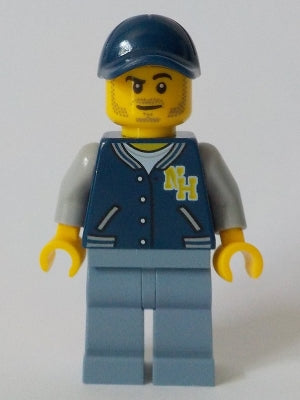 Preowned LEGO® Minifigure – Town cty1044 Cameraman Dark Blue Jacket Sand Blue Legs