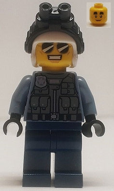 Preowned LEGO® Minifigure – Town cty1202 Police Officer Duke DeTain Sand Blue Police Jacket