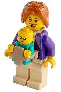 Preowned LEGO® Minifigure – Town cty1262 Holiday Camper Van Mother Baby Carrier