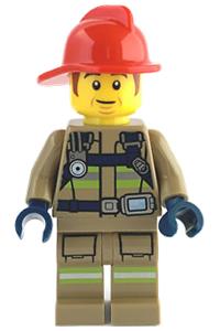 Preowned LEGO® Minifigure – Town cty1287 Firefighter Bob w/out Air Tanks