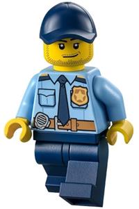 Preowned LEGO® Minifigure – Town cty1334 Police City Shirt w/Dark Blue Tie and Gold Badge D