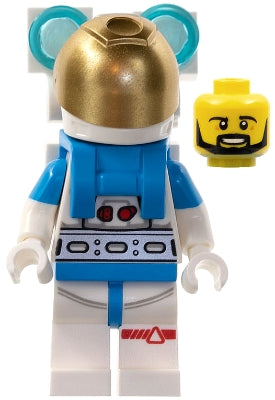 Preowned LEGO® Minifigure – Town cty1414 Lunar Research Astronaut Male White and Dark Azure