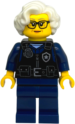 Preowned LEGO® Minifigure – Town cty1902 (Police - Officer Lina Brickle (Grandma Lina))