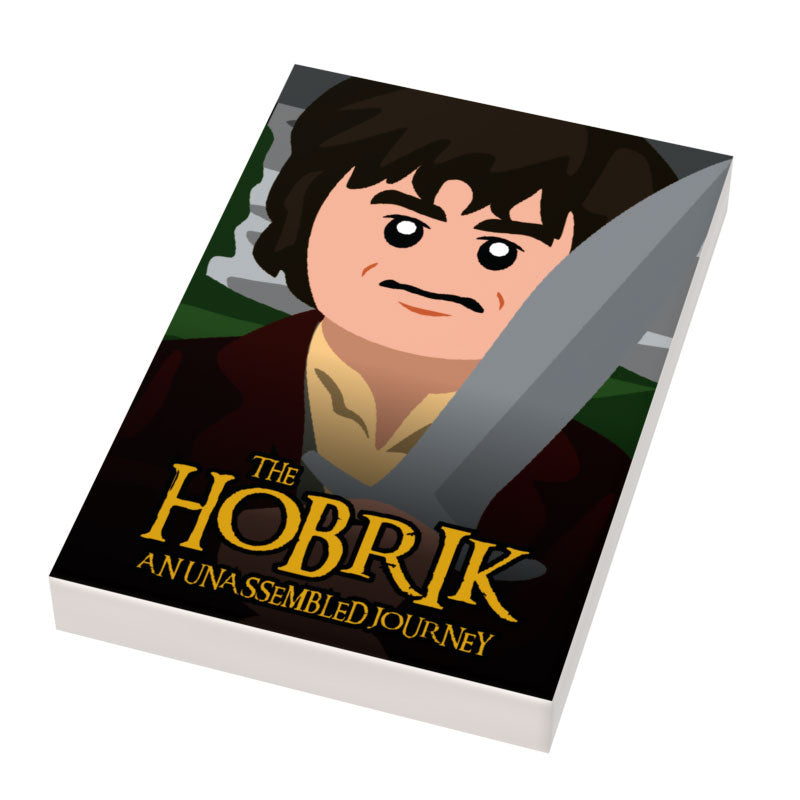 Hobbrick Movie Cover (2x3 Tile) made using LEGO parts - B3 Customs
