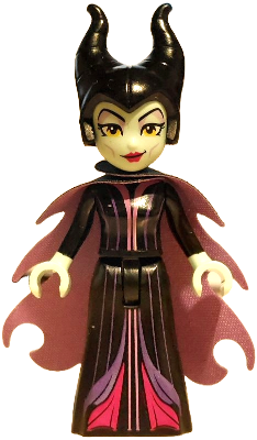 Preowned LEGO® Minifigure – Disney dis181 (Maleficent - Mini Doll, Lavender Eye Shadow, Magenta Lips, Medium Lavender Cape)