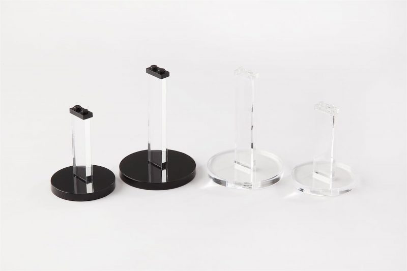 Tricked Out Bricks Micro Stand Round 2 Pack Black