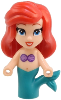 Preowned LEGO® Minifigure – Disney dp200 Ariel, Mermaid (Light Nougat) - Micro Doll, Open Eyes