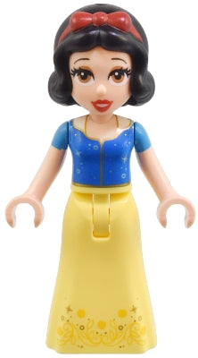 Preowned LEGO® Minifigure – Disney dp202 Snow White - Mini Doll, Dark Azure Sleeves, Eye Shadow