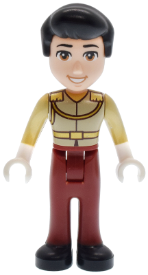 Preowned LEGO® Minifigure – Disney dp206 (Prince Charming - Mini Doll, Tan Shirt, Medium Nougat Mouth)