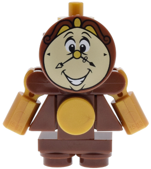 Preowned LEGO® Minifigure – Disney dp218 (Cogsworth - Printed Face, Movable Arms)