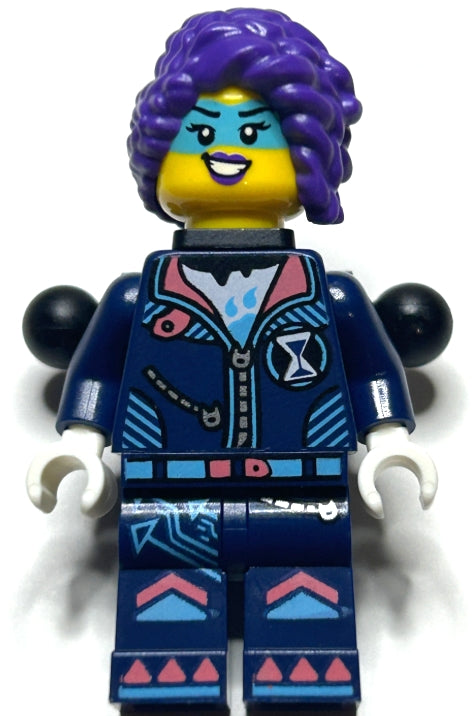 Preowned LEGO® Minifigure – DREAMZzz drm061 Zoey - Backpack and Pins with Tow Ball