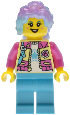 Preowned LEGO® Minifigure – DREAMZzz drm071 (Izzie (Isabel Christina Garcia) - Bright Light Yellow and Dark Pink Jacket)
