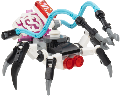 Preowned LEGO® Minifigure – DREAMZzz drm080 (Cyber Brain Spider - 6 Legs, Medium Azure Appendages)