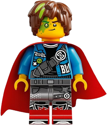 Preowned LEGO® Minifigure – DREAMZzz drm084 (Mateo - Dark Azure Jacket, Red Cape)