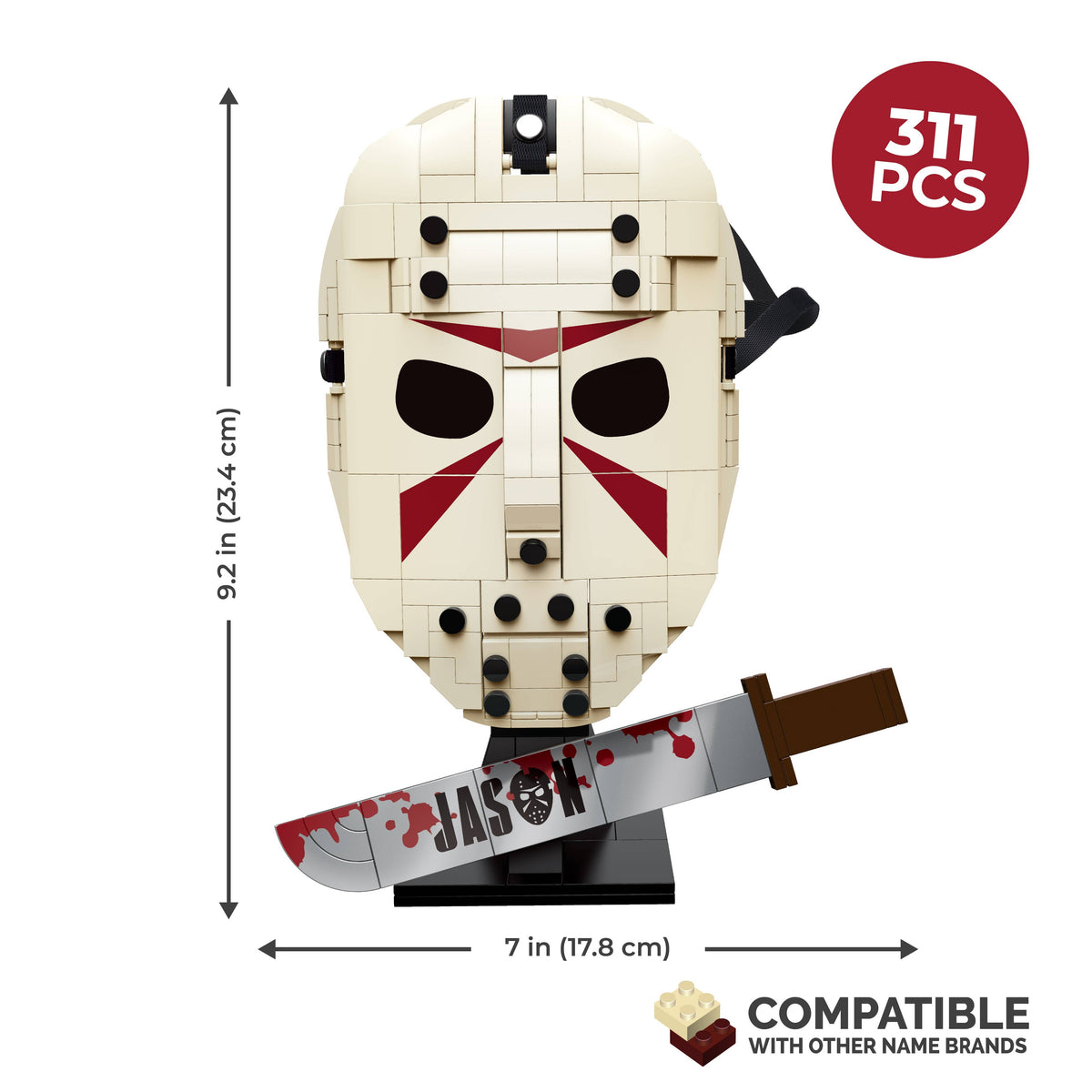 Jason's Mask Horror Building Set 311pc