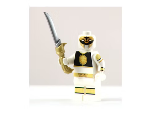 WHITE RANGER Custom Printed on LEGO® Minifigure