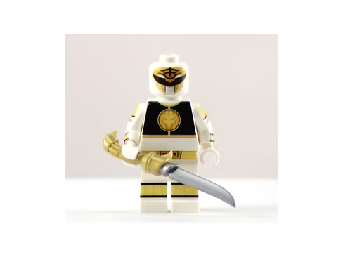 WHITE RANGER Custom Printed on LEGO® Minifigure