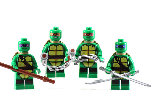 TMNT LEONARDO Custom Printed on LEGO® Minifigure