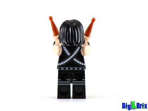 THE CATMAN HEAVY METAL DRUMMER Custom Printed LEGO® Minifigure