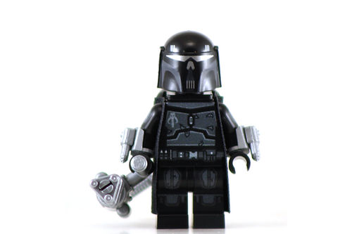 MANDALORIAN EXECUTIONER BLACK Custom Printed LEGO® Minifigure