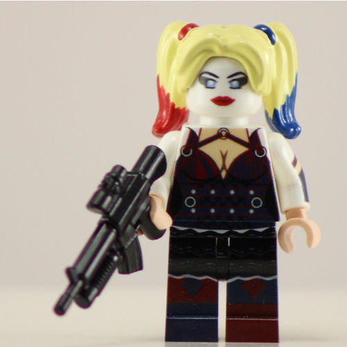 HARLEY QUINN ARKHAM Custom Printed LEGO® Minifigure