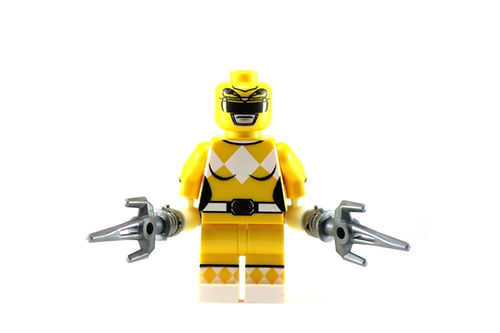 YELLOW POWER RANGER Custom Printed LEGO® Minifigure