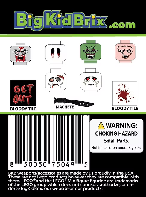 Horror Heads Pack - 9 Piece Set