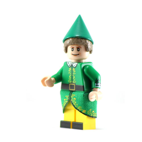 Big Kid Brix Custom LEGO® Minifigure – BUDDY THE ELF Collectible