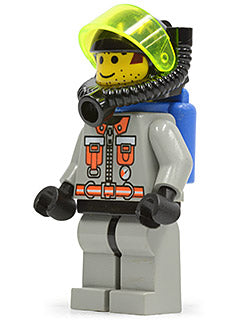 LEGO® Minifigure Town fire007 Fire City Center 4 Light Gray Legs w/Black Hips Bl