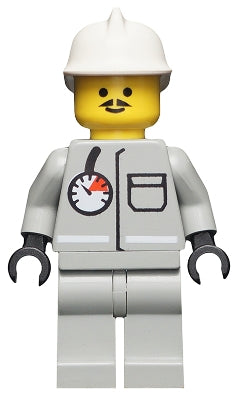 LEGO® Minifigure Town firec007 Fire Air Gauge and Pocket Light Gray Legs White F