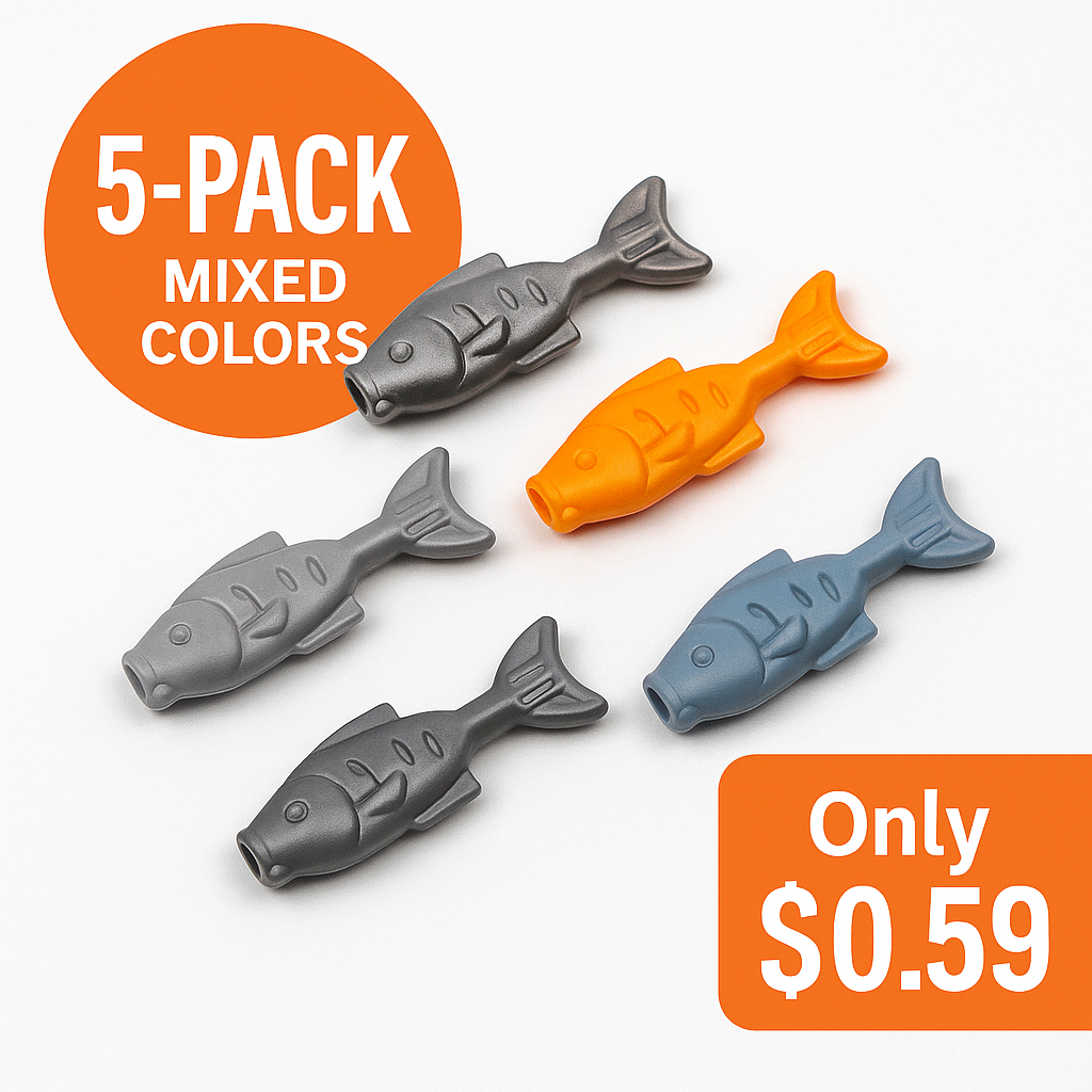 LEGO® Fish 5-Pack – Mixed Colors Value Set (Part 64648)