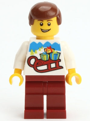 Preowned LEGO® Minifigure – LEGO® Brand gen111 LEGO® Kladno PF 2018 Holiday Minifigure Man
