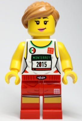 Preowned LEGO® Minifigure – LEGO® Brand gen126 5K Family Road Race Female 2015 Monterrey